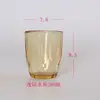 Copo de Água de Vidro Borossilicato Microcristalino Copo de Uísque Copo de Enxaguante Bucal Copo de Licor Cor Âmbar Cor Natural Material Vidro Louça de Mesa