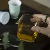 Copo Quadrado Resistente ao Calor com Bico de Águia para Cerimônia do Chá, Copo Quadrado de Alta Temperatura com Padrão Martelado de Alta Qualidade, Conjunto de Chá Kung Fu, Recipiente para Compartilhar Chá