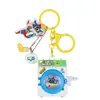 Llavero Original de Lavadora Giratoria Divertida de Crayon Shin-Chan Juguete de Sonido para Descompresión Colgante para Mochila Escolar Infantil