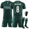 2627 Set de Club Camiseta 7 Vinicius C. Ronaldo Nuevo Real Madrid Alternativo 10 Mbappe Uniforme de Fútbol Verde