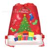 Wf005 Venta Caliente Navidad Serie Árbol de Navidad Fiesta Bolsa No Tejida Bolsa de Regalo Bolsa de Regalo Promocional Cierre de Cordón Bolsillo con Solapa Pantalones
