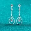 Pendientes Largos de Plata de Ley S925 Xindeyi con Borla de Moissanita, Pendientes Personalizados de Gama Alta, En Stock para Venta al por Mayor