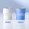 Taza que cambia de color sensible a la temperatura con asa, taza de acero inoxidable 304, taza de café, taza de agua para acampar al aire libre, logo personalizado impreso a color