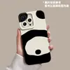 Funda para Teléfono Panda Manzana 17 Pro Max 16 Nuevo 15 Linda 14 Pareja 11 Silicona Cobertura Total Anti-Caídas Cubierta Protectora