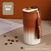 Copo Isolado de Aço Inoxidável 316 com Display de Temperatura Inteligente para Homens e Mulheres Alta Aparência Armazenamento Frio Café Copo de Água Portátil Presente Venda por Atacado