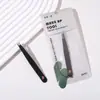 Pinzas Multifuncionales para Cejas Juego de Cuatro Piezas de Pegatinas Depiladoras de Cejas Pinzas para Párpados Dobles y Pestañas Postizas Pinzas Planas e Inclinadas de Acero Inoxidable para Cejas