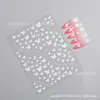Pegatinas de Uñas con Diseño de Mariposa Pequeñas Mariposas Adhesivas Portables Pegatinas Doradas y Plateadas para Uñas con Adhesivo