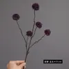 Arranjo de Flores Artificiais Sem Folhas de Crisântemo Bola de 5 Cabeças e Flor de Dente-de-Leão Transfronteiriço para Sala de Estar, Hotel, Decoração de Casa e Decoração de Arranjo de Flores