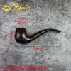 Pipa de Ébano Estilo Mixto Mango Curvo Recto Flauta de 9 mm Flauta de 3 mm Accesorios para Boquillas de Cigarrillo para Hombre