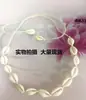 Joyería de moda europea y americana personalidad no convencional nuevo collar de concha hilo de algodón trabajadoras usan collar de concha cadena de clavícula