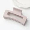 Pinza para el Cabello de Silicona con Acabado de Alta Gama, Pinza Suave de Goma Color Sólido Cuadrada Estilo Tiburón para la Parte Posterior de la Cabeza, Accesorio para el Cabello con Textura de Goma Simple