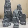 Patio plástico reforzado con fibra de vidrio gris simulación de piedra interior decoración suave rocalla tridimensional adornos de piedra micro paisaje