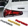 Coche Metal Modificado Turboalimentado Turbo Coche Logo Modificado Deportivo Body Sticker Banda Grande Turbo Inglés