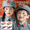 Pegatinas Faciales Patrióticas para Maquillaje, Pegatinas de Cristal, Maquillaje Escénico Estudiantil para Festival del Día Nacional, Pintura Facial de Bandera, Pegatinas para el Rabillo del Ojo