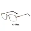 Comercio Exterior Nuevo Metal Clásico Retro Marco Grande Lentes Planos Marco para Gafas Ultraligero Negocios Hombres Marco para Gafas de Miopía
