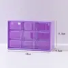 Caja de Almacenamiento de Seis Cuadrados para Escritorio Caja de Almacenamiento para Accesorios del Cabello Caja de Almacenamiento para Dormitorio Estudiantil Caja de Almacenamiento con Compartimentos para Cajón y Libreta