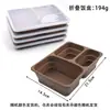 Caixa de Almoço Dobrável de Aço-Silicone, Caixa para Armazenamento e Conservação na Geladeira, Caixa de Almoço Bento Específica para Estudantes, Caixa de Almoço Compartimentada para Piquenique
