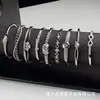 Pulseira de Ouro K Banhada com Diamantes Incrustados de Alta Costura de Luxo Leve, Estilo Aberto Individual Moderno, Pulseira Clássica de Alto Luxo, Zircônia, Retenção de Cor Forte