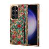 Denior É Adequado para Samsung S24Ultra Linguagem das Flores Capa de Celular S23 Capa Protetora para Celular Suporte Anti-Queda S24