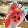 Colgante de Fútbol Acrílico Creativo Exquisito Dibujo Animado de Coche Mochila Escolar Llavero de 6 Colores Pareja Celebridad de Internet Pequeño Regalo