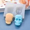 Molde de silicone em forma de caveira assando o molde de bolo DIY