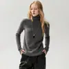 100% cashmere, nova coleção, prêt-à-porter de alta qualidade, bainha enrolada, gola alta, outono/inverno, modelagem justa, valoriza a silhueta, solto, tricô macio e confortável