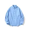 Yidao Vintage 2026 Otoño Nuevo Estilo Hong Kong Camisa Oversize de Color Sólido para Hombre, Marca de Tendencia, Camisa de Manga Larga Suelta de Gama Alta