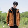 Chaqueta para exteriores tres en uno para padres e hijos, impermeable, cortavientos, desmontable, gruesa, abrigo de montañismo para otoño e invierno, marca de moda
