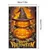 Nuevas Banderas de Jardín de Halloween Transfronterizas, Banderas Colgantes para Decoración de Patio, Banderas de Fantasma para Fotos del Día de Muertos, Decoraciones Personalizables