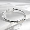 Pulsera de Atrapasueños Push-Pull para Mujer, Diseño de Moda, Pulsera de Campanilla Estilo Celebridad de Internet Vintage, Joyería de Plata al por Mayor, Regalo de Cumpleaños