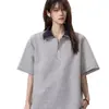 Camisa polo de manga corta con cuello para hombre, camiseta de verano de marca moderna, color liso, corte holgado, top versátil de moda estilo Hong Kong 2026