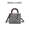 2026 Nuevo Bolso de Mano de Moda Bordado Estilo Lady Diana Versátil Gran Capacidad Hombro Cruzado Tote Bolso de Mujer