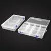Caja de Plástico PP Transparente Desmontable Grande de 10 Compartimentos, Caja de Almacenamiento Compartimentada a Prueba de Polvo para Ferretería y Accesorios de Pesca, Adecuada para Empaquetar Cuentas
