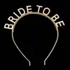 Faixa de Cabeça com Letras BRIDE TO BE Faixa de Cabeça para Madrinha Exportação Faixa de Cabeça com Letras Mais Vendida Coroa de Noiva Estilo Quente Transfronteiriço