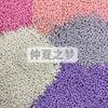 Contas Redondas de Acrílico Sólido Cor Creme Simples Contas de Arroz Pequenas 3-4mm Coloridas Vendidas por Peso Contas Atacado Acessórios de Joias