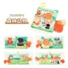 Livro de pano para educação infantil transfronteiriça Floresta marinha inseto animal variedade com papel que amassa cauda de animal tridimensional livro de pano