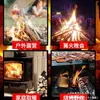 Madera Qinggang duradera y de larga combustión, adecuada para fogatas al aire libre, fogatas de campamento y estufas; ideal para calentar y encender fuegos; madera seca y dura