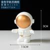 Decoración de astronauta espacial de resina al por mayor, decoración suave de escritorio, estudio, estantería, hogar moderno, regalo de cumpleaños
