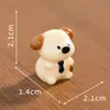 Perro de Dibujos Animados en Miniatura Animal Realista Accesorios de Resina Casa de Muñecas Paisajismo Decoraciones DIY Adornos de Escritorio