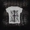 Verano Y2K Retro Americano Europeo y Americano Gótico Cruz Strass Estampado Harajuku Cuello Redondo Camiseta Mujer Venta al por Mayor