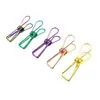 Clip metálico para peces pequeños clip creativo hueco de cola larga grande, mediano y pequeño clip de alambre galvanizado carpeta de secado clip de cola de milano