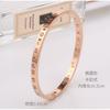 Boa venda de aço titânio pulseira digital romana estilo frio personalizado pulseira ins nicho design estilo coreano internet celebridade namoradas mão
