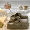 Tamancos de Verão Femininos Birkenstock para Uso Externo, Antiderrapantes, Sola Grossa, Silenciosos, Sandálias de Praia para Exterior, Chinelos de EVA Fechados