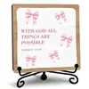 Letrero de Madera Inspirador de Amazon con Estante de Almacenamiento de Apoyo Tablero de Madera Regalo de Recompensa para Oficina en Casa Decoración de Escritorio