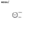 Pendientes de Aro Lisos de Acero Inoxidable Meier Pinzas para Orejas de Espiral de Superficie Lisa Pendientes Redondos de Alambre Simple de Acero Inoxidable Fábrica de Joyería
