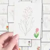 128 Diseños Florales Lineales Dibujados a Mano Bocetos Simples para Principiantes sin Experiencia Previa, Colección de Pegatinas, Materiales de Alta Definición para Bricolaje