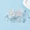 Peine y Pasador de Cristal para el Cabello de Novia Europeos y Americanos, Pasador de Fotos Estilo Antiguo, Joyería Elegante, Peine de Cabello y Accesorios para el Cabello con Perlas Hechos a Mano de Hada