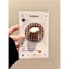 Manzana de Coco Artificial a Cuadros Inferior Adecuado para Soporte Magnético Magsafe Airbag de Teléfono Móvil Adsorción Fuerte de Escritorio