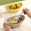 Tazón de Plástico para Comida Creativo Tazón Yuanbao Tazón para Ensalada Fruta Tazón para Dumplings Wontons Hogareño Gran Capacidad Tazón para Ramen Tazón para Fideos