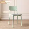 Silla de Plástico de Lujo Ligero Respaldo Silla Ocio Comercial Taburete Negro Comedor Restaurante Mesa y Sillas de Comedor Uso en el Hogar